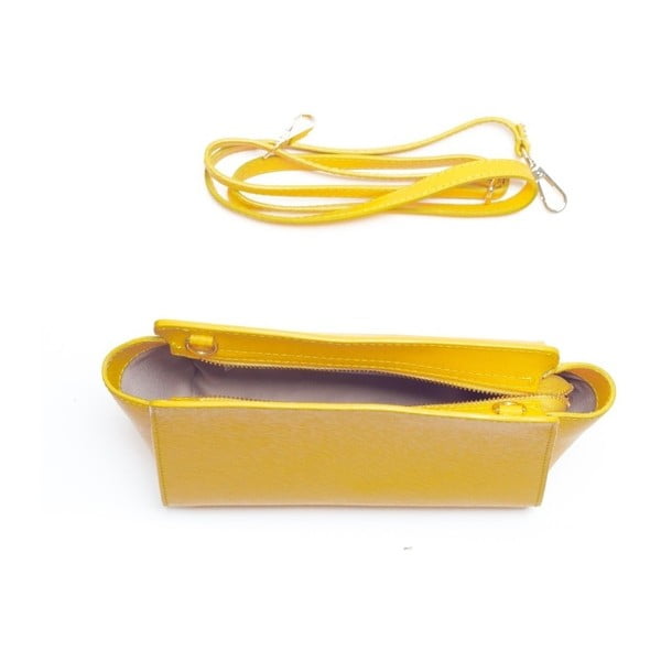 Skórzana torebka Mangotti 446 Giallo-image-2