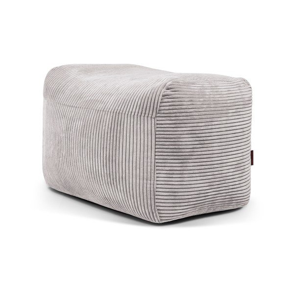 Jasnoszary sztruksowy worek do siedzenia Plus 70 Lounge – SLOWDOWN