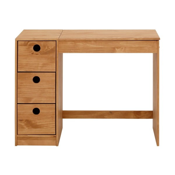 Biurko z litego drewna sosnowego 50x100 cm Alpi – Støraa