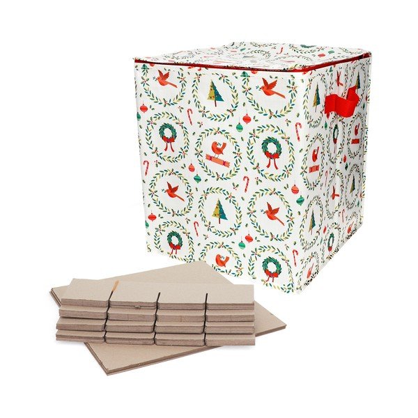 Pojemnik do przechowywania ubrań z plastiku z recyklingu 32x32x35 cm Classic Christmas – Rex London
