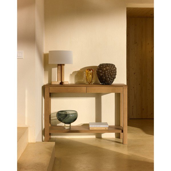 Pomarańczowy szklany ręcznie wykonany wazon (wysokość 23 cm) Nicora – Kave Home-image-2