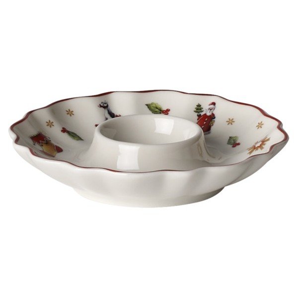 Biały porcelanowy kieliszek na jajko z motywem świątecznym Villeroy & Boch-image-1