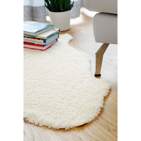 Biała skóra owcza 90x60 cm – Narma-image-1