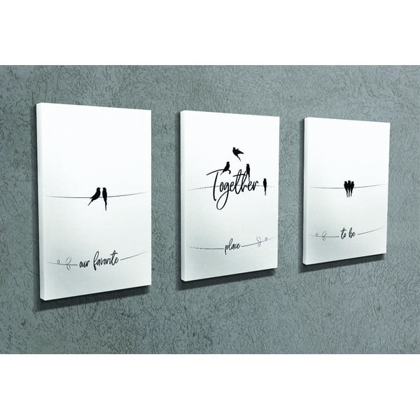 Obrazy zestaw 3 szt. 30x40 cm – Wallity-image-1