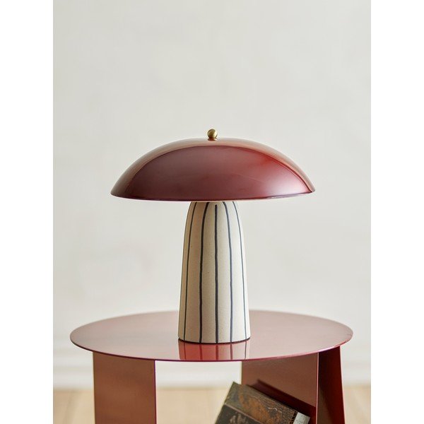 Lampa stołowa ceramiczna z metalowym kloszem (wysokość 32 cm) Arvid – Bloomingville-image-2