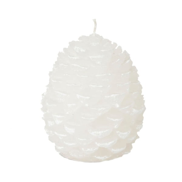 Biała świeczka Côté Table Cone Noel White, 9 cm