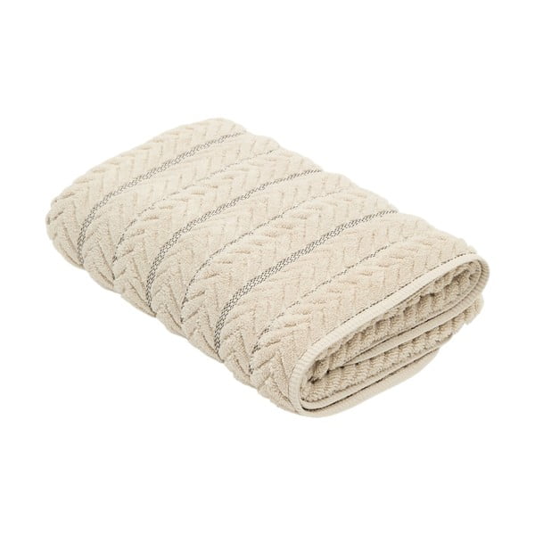 Beżowy bawełniany ręcznik kąpielowy frotte 90x150 cm Rune – Kave Home