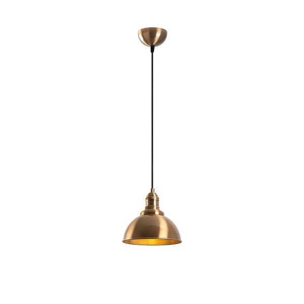 Lampa wisząca w kolorze brązu z metalowym kloszem ø 21 cm Varzan – Opviq lights