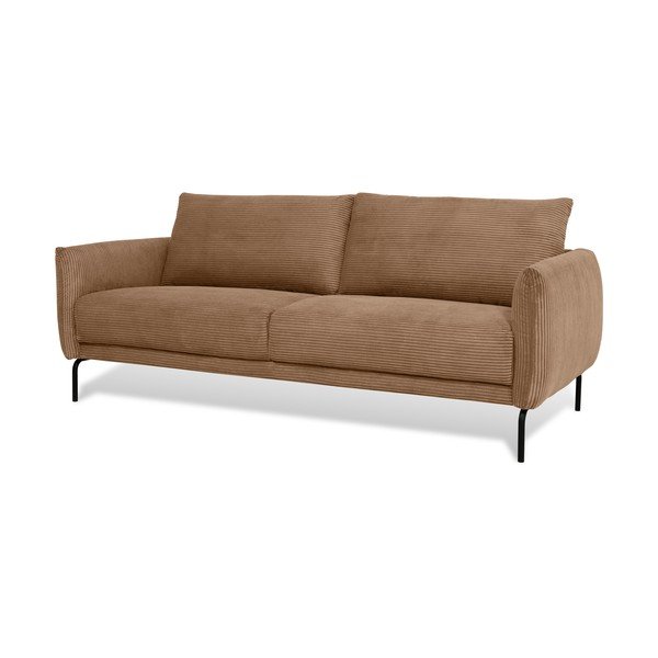 Jasnobrązowa sztruksowa sofa 212 cm Venray – Scandic-image-1