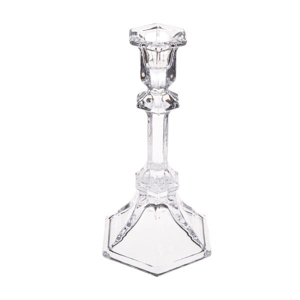 Szklany świecznik Dakls, wys. 14,4 cm