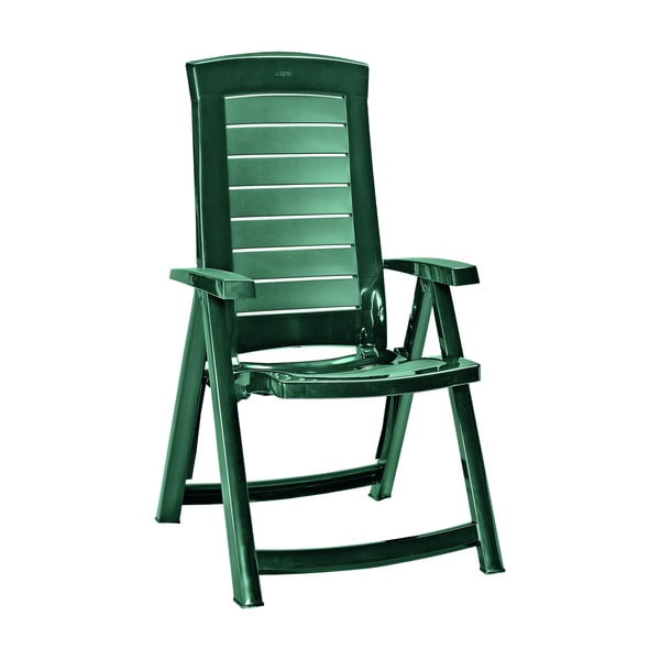 Zielone plastikowe krzesło ogrodowe Aruba – Keter