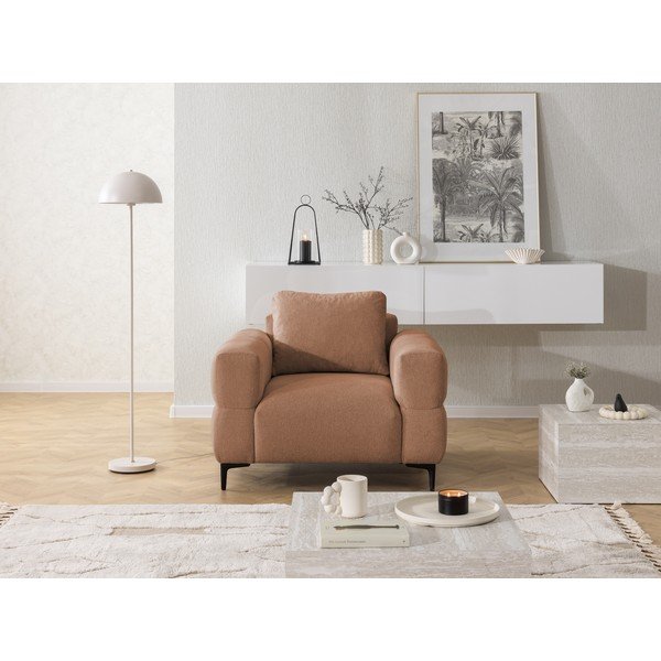 Fotel w kolorze terakoty Helio – Ropez-image-4