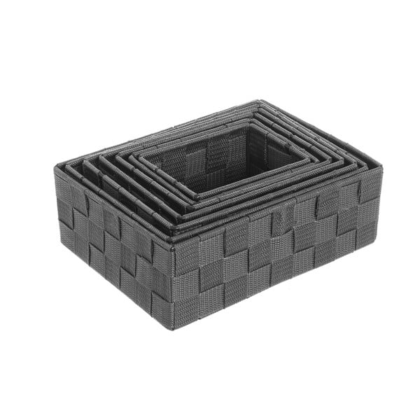 Materiałowe koszyki łazienkowe zestaw 7 szt. – Casa Selección-image-2