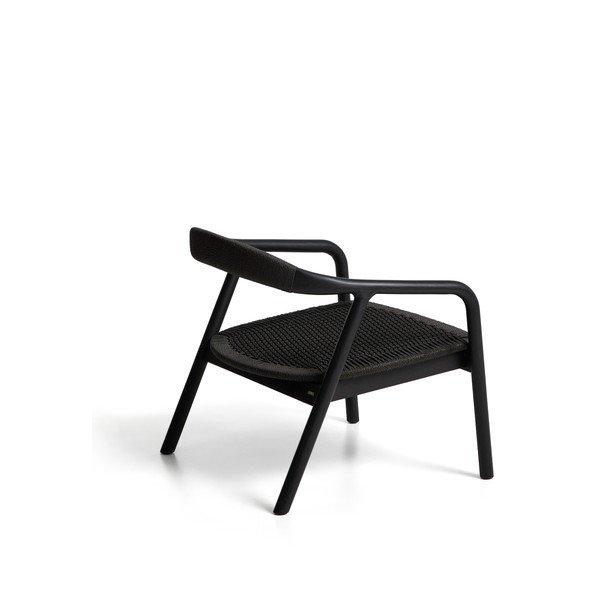 Czarny fotel drewniany/bez obicia Derile – Kave Home-image-2