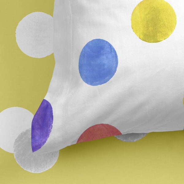 Bawełniane prześcieradło Happy Friday Basic Confetti, 105x200 cm-image-4