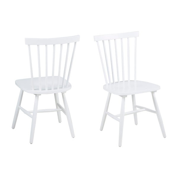 Zestaw 2 białych krzeseł Actona Riano Dining Set