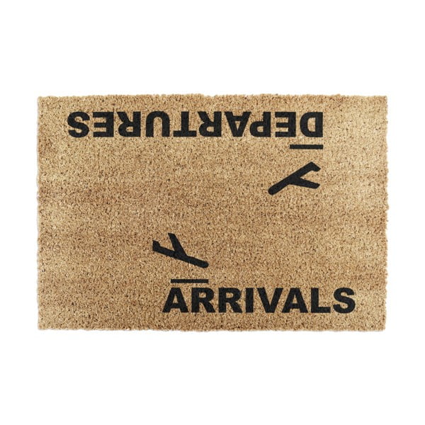 Wycieraczka z włókna kokosowego 40x60 cm Arrivals and Departures – Artsy Doormats