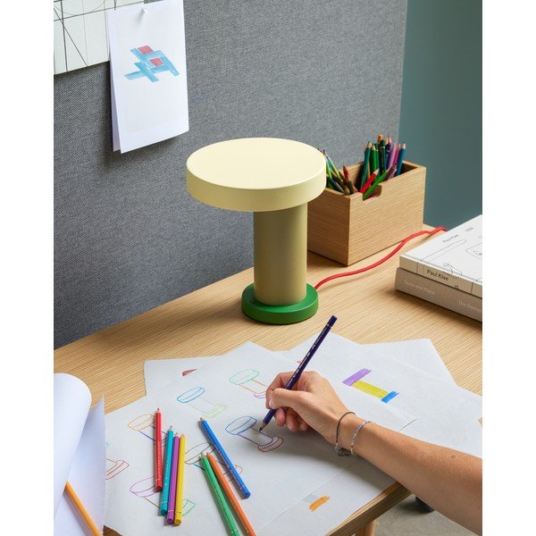 Zielona lampa stołowa (wysokość 25 cm) Magic – Hübsch-image-1