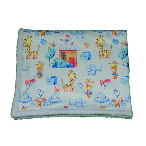 Jasnoniebieski koc dziecięcy 80x100 cm – OYO kids