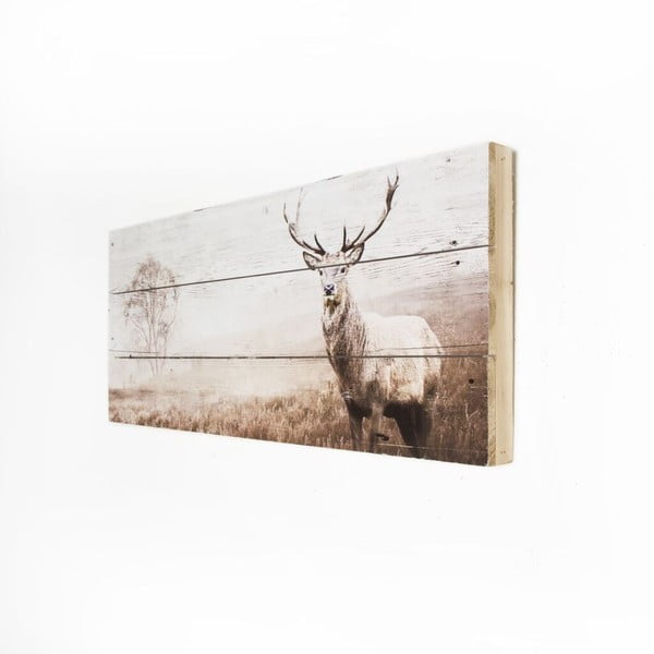 Drewniany obraz Graham & Brown Stag, 70x30 cm-image-2