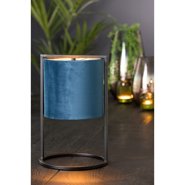 Czarno-ciemnoniebieska lampa stołowa (wysokość 35 cm) Santos – Light & Living-image-1