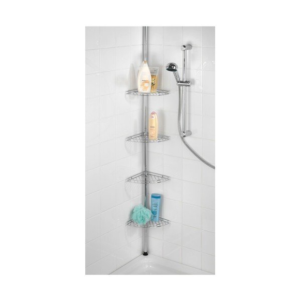 Teleskopowa półka prysznicowa Wenko Prea, 28x20 cm-image-3