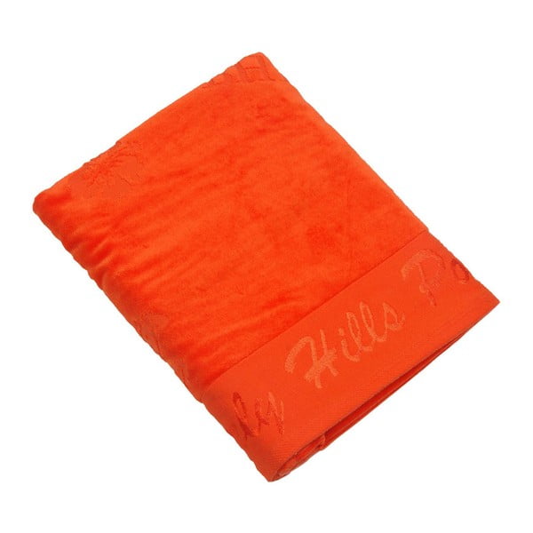 Ręcznik bawełniany BHPC Velvet 80x150 cm, pomarańczowy