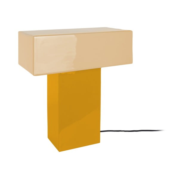 Żółta lampa stołowa (wysokość 35 cm) Grato Recto – Leitmotiv-image-2