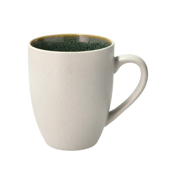 Biało-zielony kubek ceramiczny 300 ml Gastro White/Green – Bitz