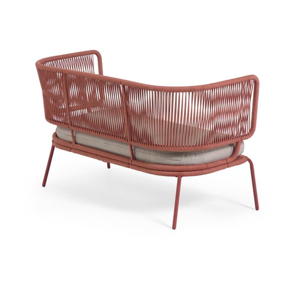 Sofa ogrodowa w kolorze terakoty ze stalową konstrukcją Kave Home Nadin-image-4