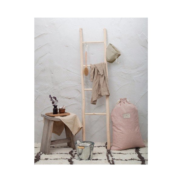 Worek na pranie z domieszką lnu Really Nice Things Bag Rose, wys. 75 cm-image-1