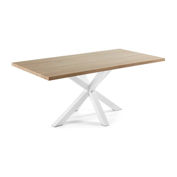 Biały stół z białymi nogami La Forma Arya, 200 x 100 cm