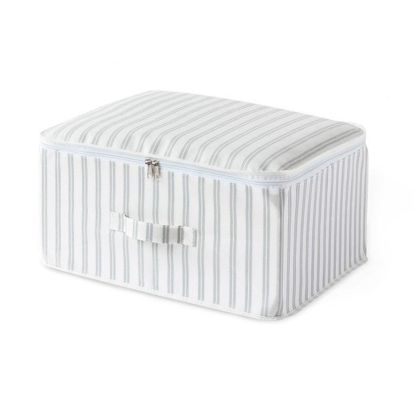 Beżowy organizer Compactor Stripes, 45x46 cm