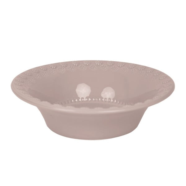 Różowa miska ceramiczna Ego Dekor Flowers, ⌀ 22 cm