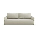 Kremowa rozkładana/ze schowkiem sofa 216 cm Nanea – Makamii