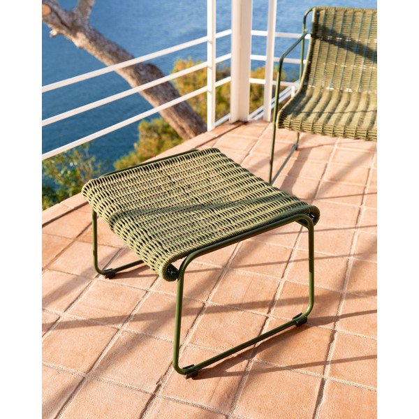 Zielony podnóżek ogrodowy Maurina – Kave Home-image-3