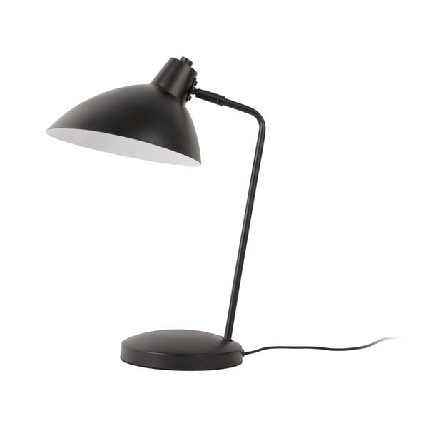 Czarna lampa stołowa z metalowym kloszem (wysokość 49 cm) Casque – Leitmotiv