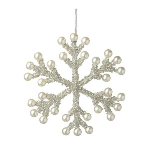 Dekoracja wisząca w srebrnej barwie Parlane Snowflake