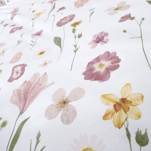 Biało-różowa pościel Catherine Lansfield Wild Flowers, 135x200 cm-image-3