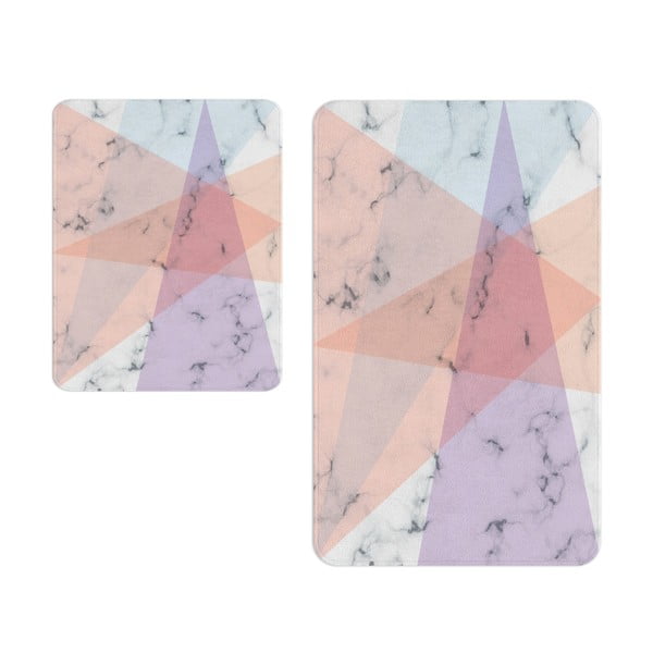 Różowe dywaniki łazienkowe zestaw 2 szt.  – Oyo Concept