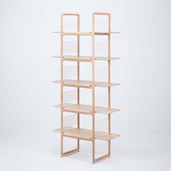 Regał z litego drewna dębowego Gazzda Muse, wys. 216 cm-image-2