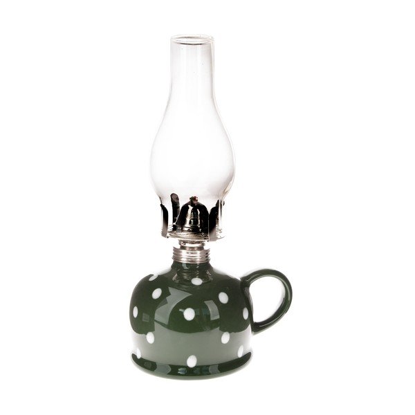 Ceramiczna lampa naftowa (wysokość 28 cm) – Dakls