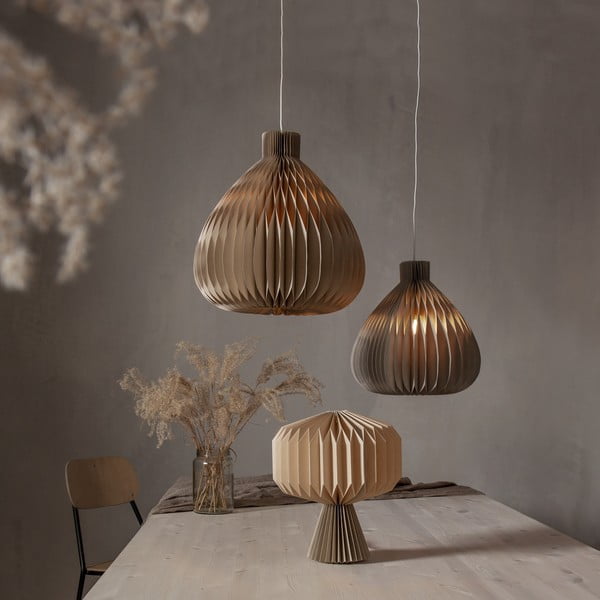 Jasnobrązowy abażur ø 30 cm Honeycomb – Star Trading-image-4