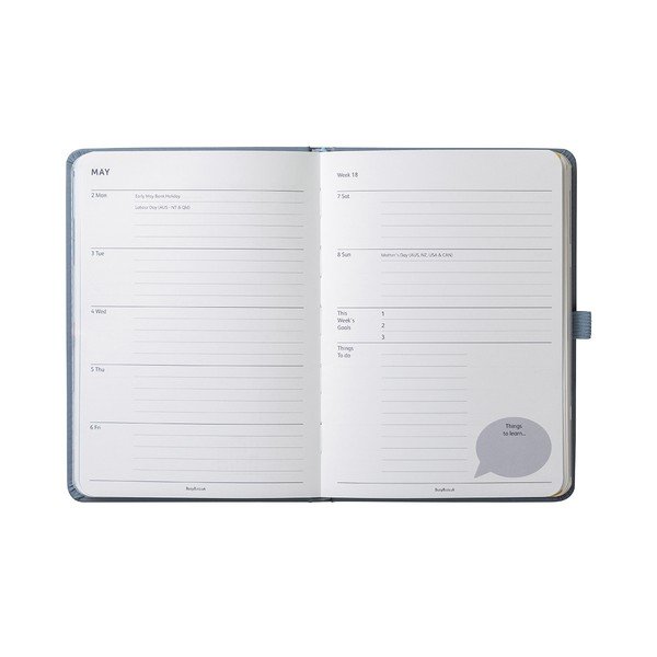 Planer Busy B Goals Diary Periwinkle-image-3