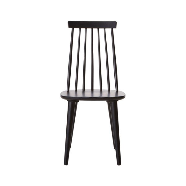 Czarne hokery zestaw 2 szt. z litego drewna kauczukowego (wysokość siedziska 45 cm) Jolina – Ellos Home-image-4