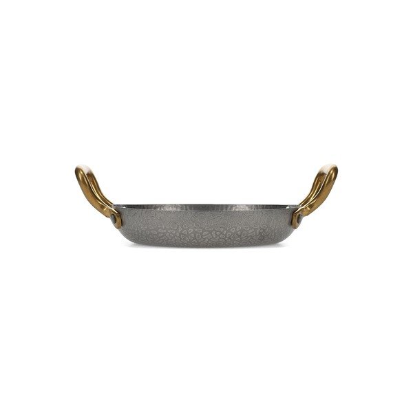 Metalowy talerz do serwowania w kolorze srebra ø 18 cm Serve – BonBistro-image-2