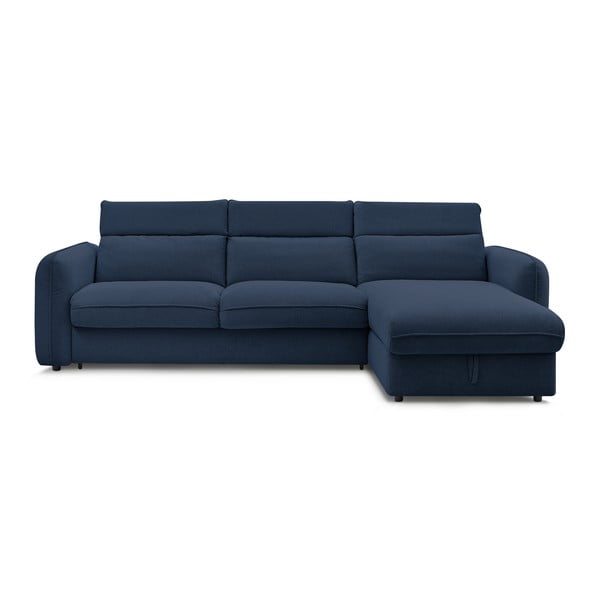 Ciemnoniebieski rozkładany narożnik (strona zmienna) Achille – Bobochic Paris-image-1