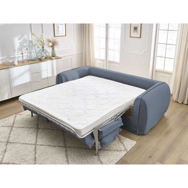 Niebieska sofa do spania/rozkładana 236 cm Archimede – Bobochic Paris-image-1