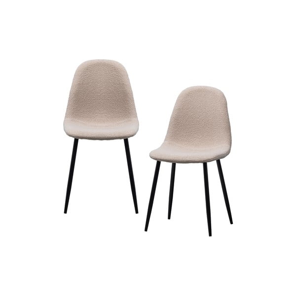 Beżowe krzesła zestaw 2 szt. Marije – WOOOD-image-2