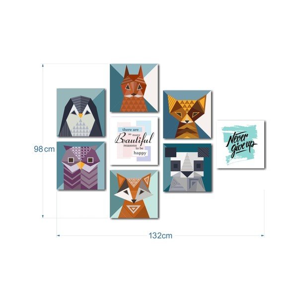 Zestaw 8 obrazów Insigne Animals-image-2